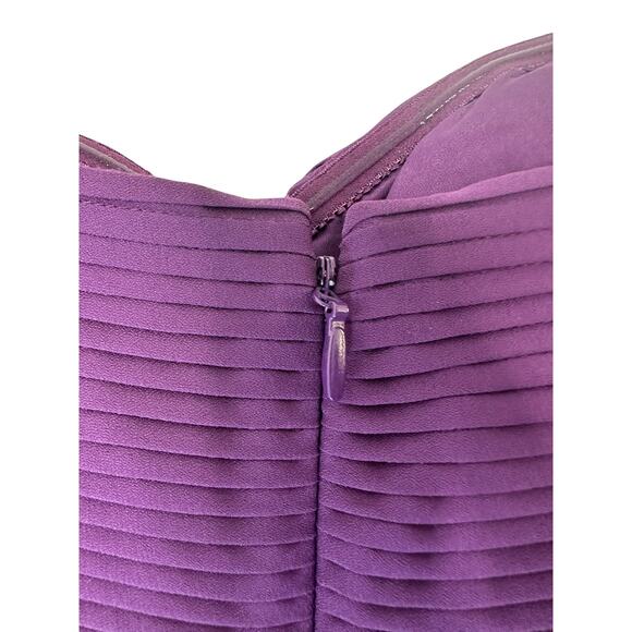 NWT BCBG Maxazria Purple HOCO Homecoming Winter Formal Y2K‎ Halter Dress Size 8 - Picture 5 of 10